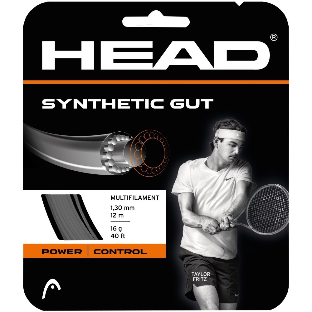 Head Synthetic Gut 1.30mm Tennis String Set Black