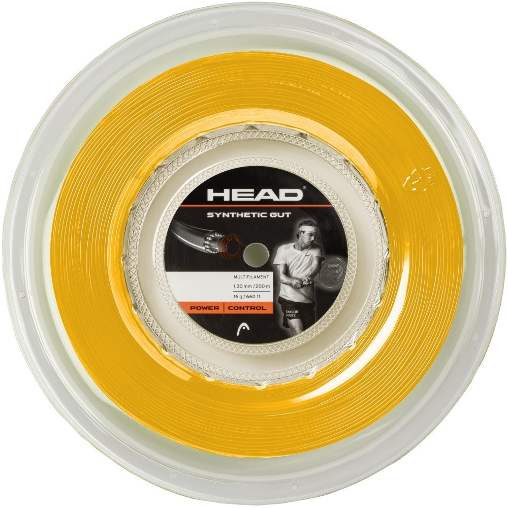 Head Synthetic Gut 16 Tennis String Reel Gold