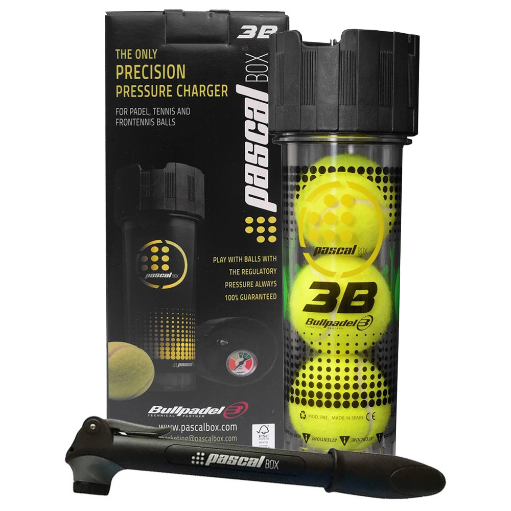 Pascal Box 4B (4 Ball Capacity) Tennis, Padel, Frontenis Ball Pressure  Charger
