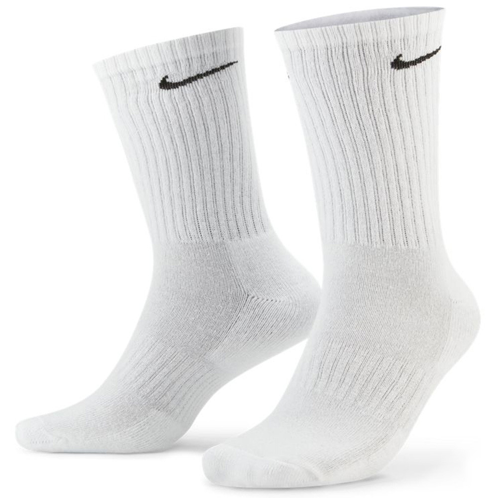 Nike Everyday Cushioned White/Grey/Black 3 Pack Socks | Tennis ...