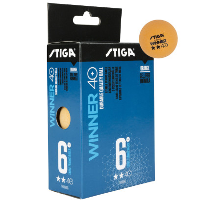 STIGA Winner 40+ Table Tennis Balls - 6 Pack