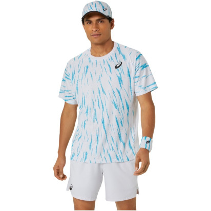 Asics Game White Short Sleeve Men's Tennis Top 