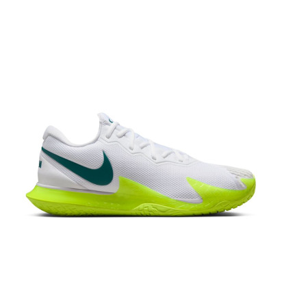 Nike Court Zoom Cage 4 (HC) Rafa White/Volt Men's Tennis Shoe