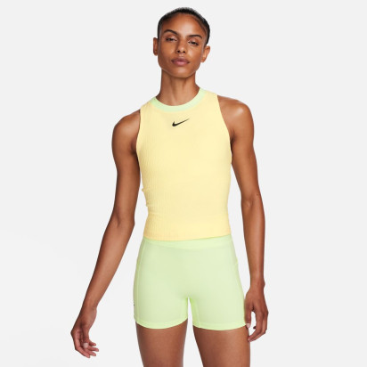 Nike Court Slam Soft Yellow Women's Dri-FIT Tennis Tank Top 