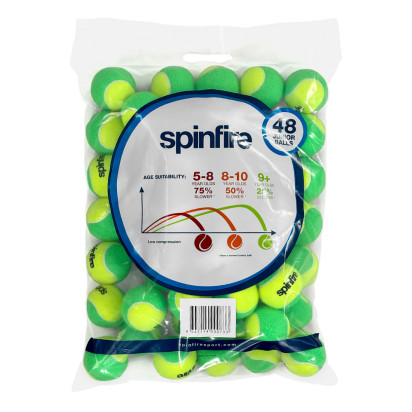 Spinfire Green Junior Balls (48 Pack)