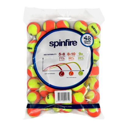 Spinfire Orange Junior Balls (48 Pack)