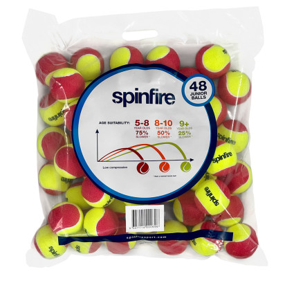 Spinfire Red Junior Balls (48 Pack)