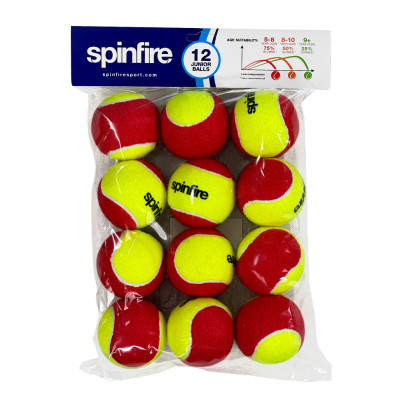 Spinfire Red Junior Balls (12 Pack)